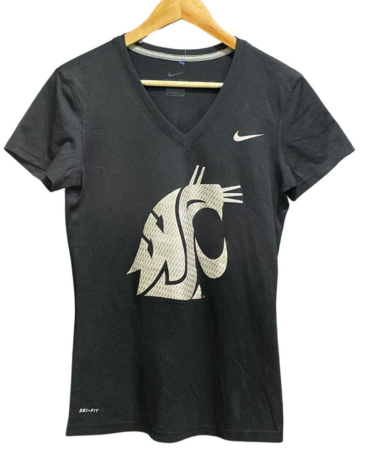 Nike Dri - Fit Black Polyester Jersey Sport For Women T Shirt Small - Preloved Labels