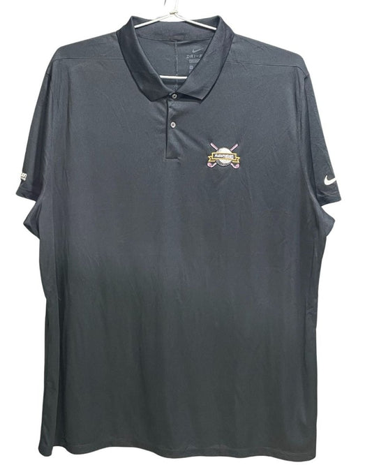 Nike Dri - Fit Black Polyester Sport Polo T Shirt For Men 3X Large - Preloved Labels