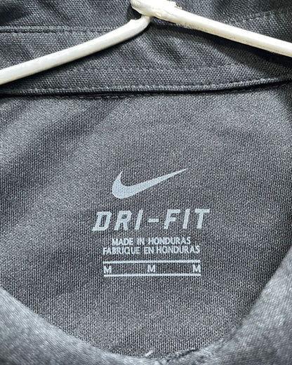 Nike Dri - Fit Black Polyester Sport Polo T Shirt For Men Medium - Preloved Labels