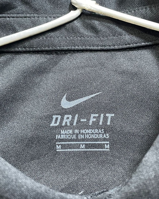 Nike Dri - Fit Black Polyester Sport Polo T Shirt For Men Medium - Preloved Labels