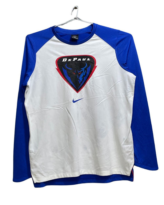 Nike Dri - Fit Blue Polyester Jersey Sport For Women T Shirt X Large - Preloved Labels