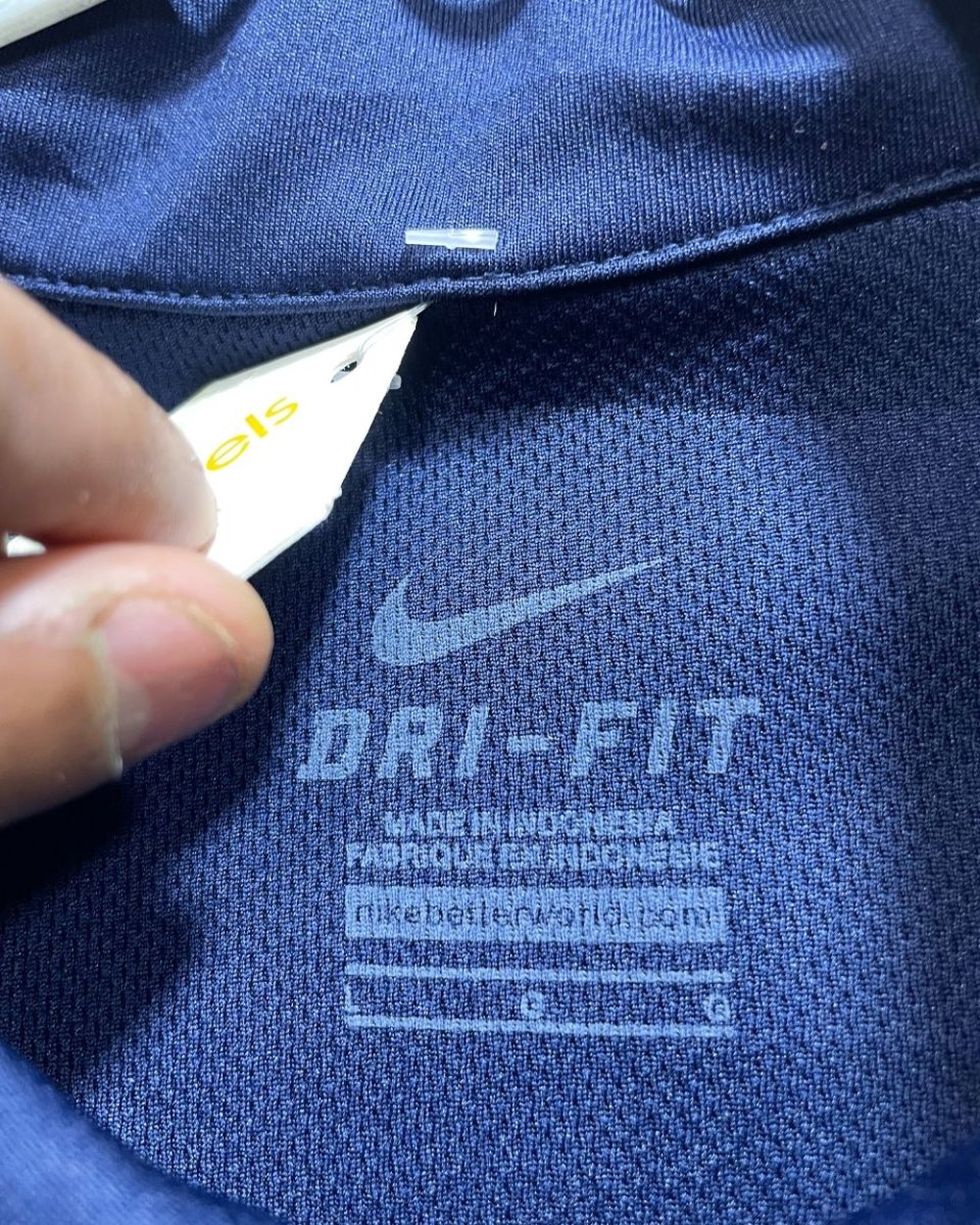 Nike Dri - Fit Blue Polyester Sport Polo T Shirt For Men Large - Preloved Labels
