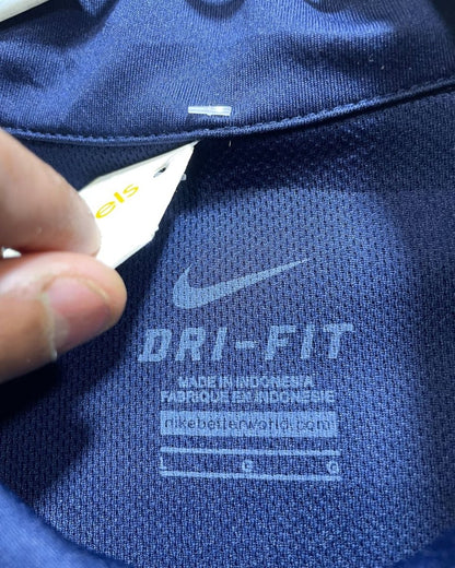 Nike Dri - Fit Blue Polyester Sport Polo T Shirt For Men Large - Preloved Labels
