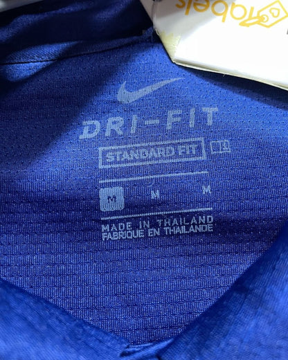 Nike Dri - Fit Blue Polyester Sport Polo T Shirt For Men Medium - Preloved Labels