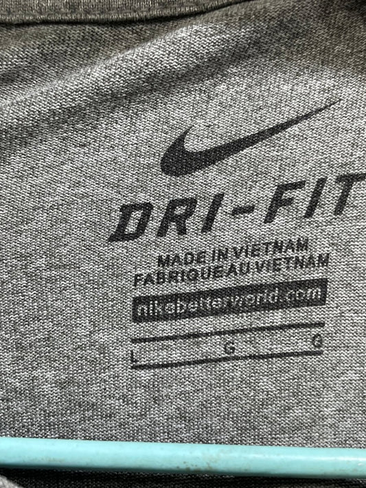 Nike Dri Fit Gray For Men Sports T Shirt L - Preloved Labels