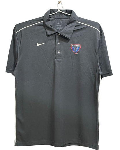 Nike Dri - Fit Grey Polyester Sport Polo T Shirt For Men Large - Preloved Labels