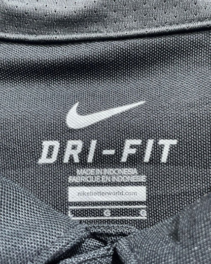 Nike Dri - Fit Grey Polyester Sport Polo T Shirt For Men Large - Preloved Labels