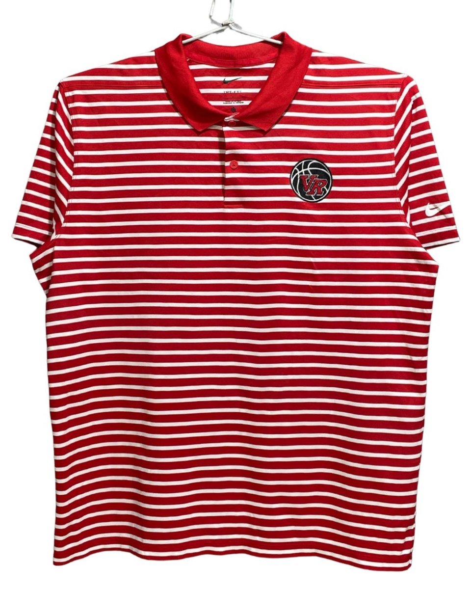 Nike Dri - Fit Red Polyester Sport Polo T Shirt For Men Large - Preloved Labels