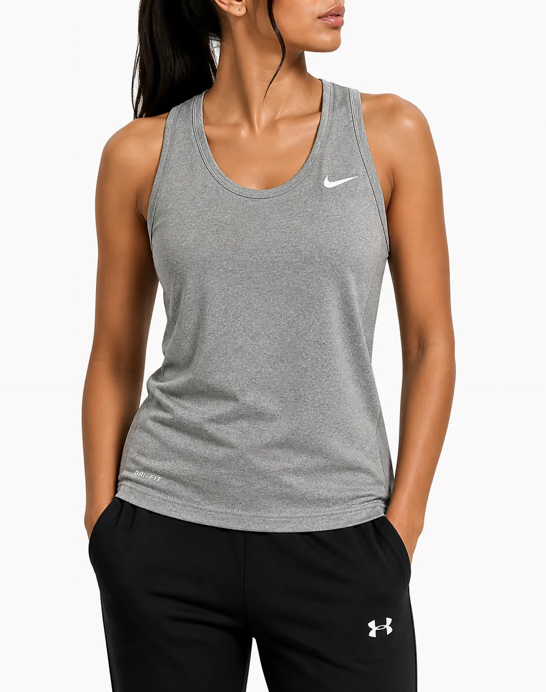 Nike Dri Fit Women Sport Gray T Shirt XS – Preloved Labels