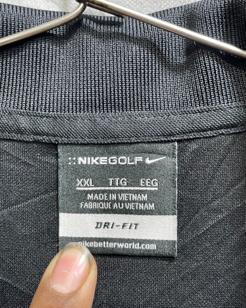 Nike Golf Black Polyester Sport Polo T Shirt For Men XX Large - Preloved Labels