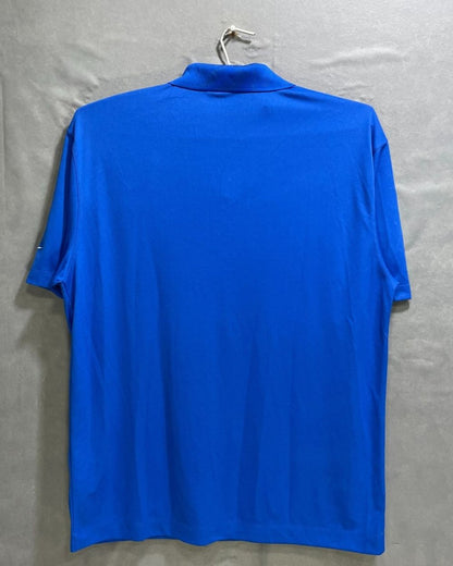 Nike Golf Blue Polyester Sport Polo T Shirt For Men Large - Preloved Labels