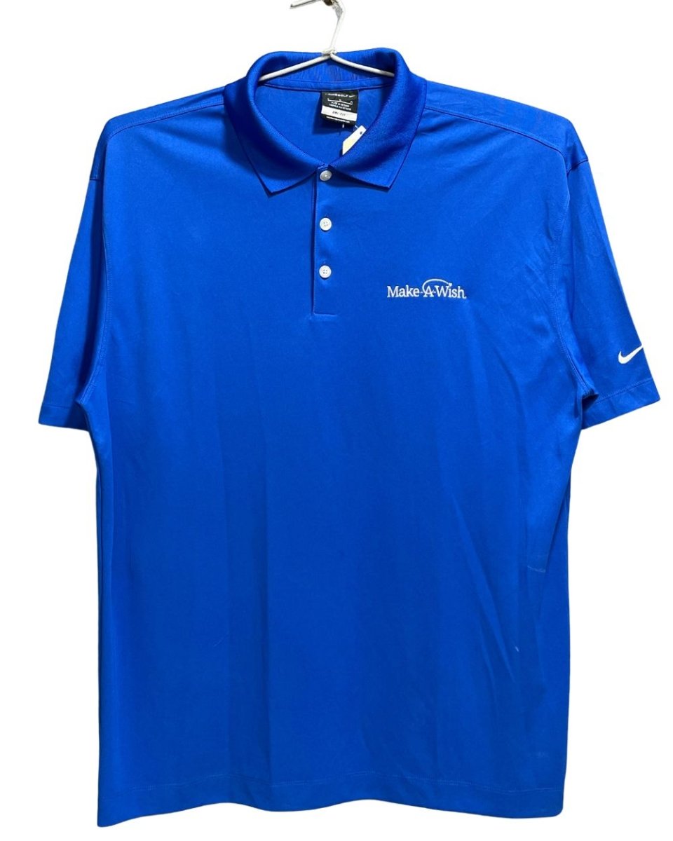 Nike Golf Blue Polyester Sport Polo T Shirt For Men Large - Preloved Labels