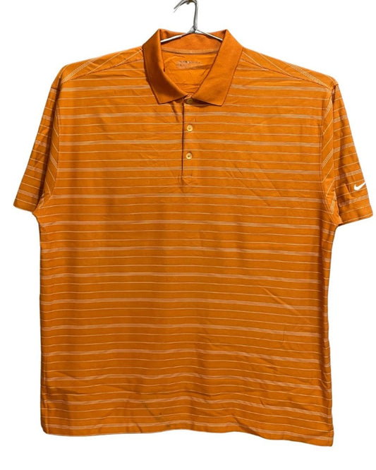 Nike Golf Orange Polyester Sport Polo T Shirt For Men X Large - Preloved Labels