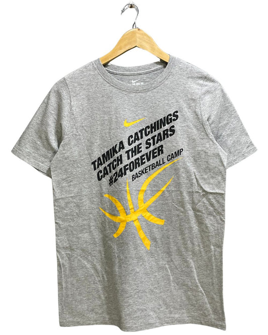 Nike Grey Cotton For Women T Shirt L - Preloved Labels