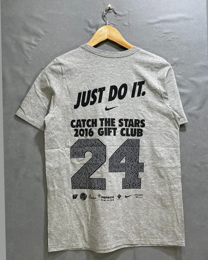 Nike Grey Cotton For Women T Shirt L - Preloved Labels