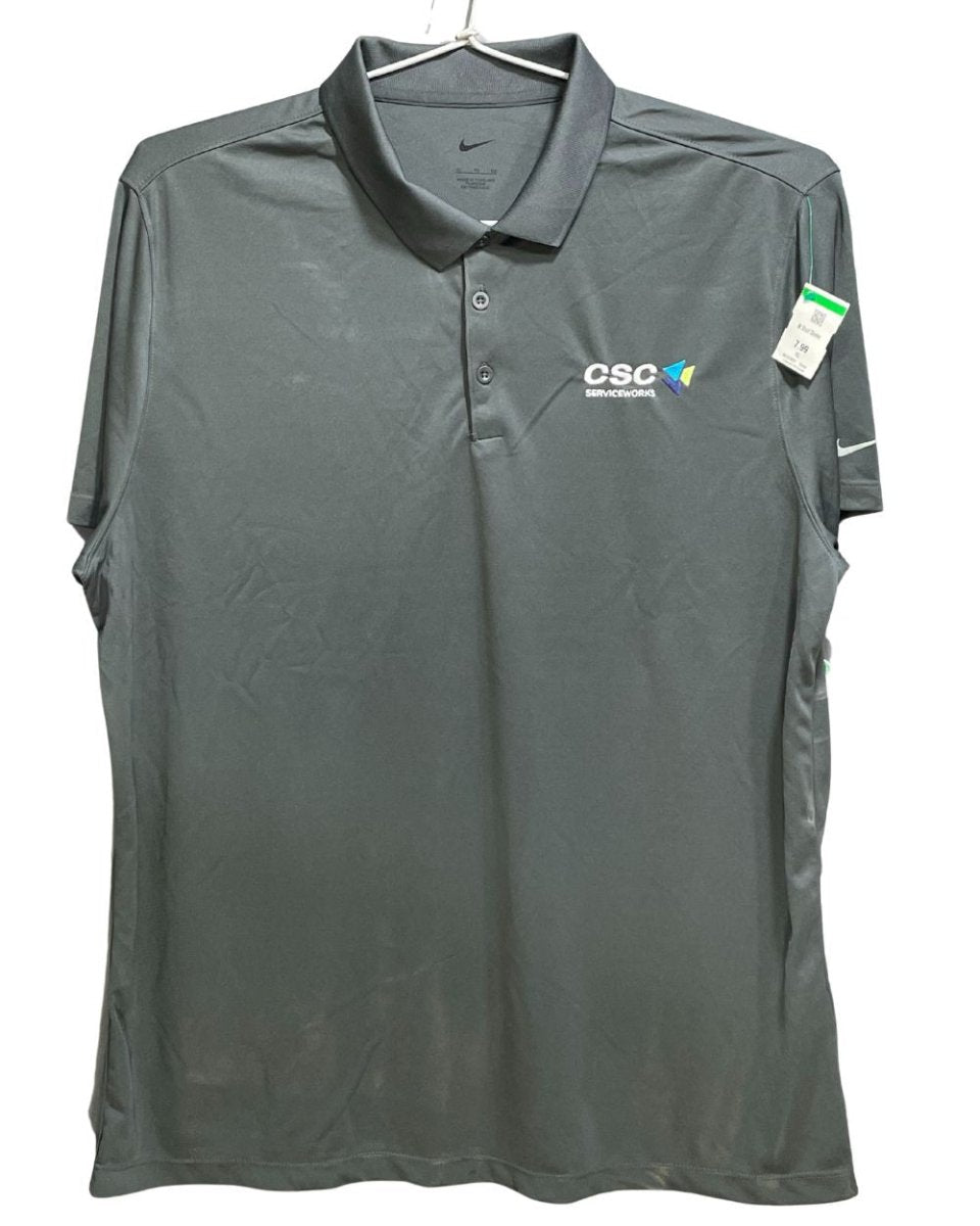 Nike Grey Polyester Sport Polo T Shirt For Men X Large - Preloved Labels
