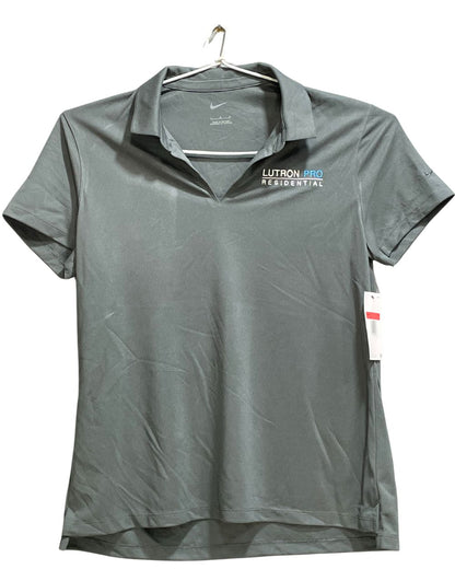 Nike Grey Sport For Women Polo T Shirt L - Preloved Labels