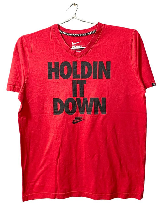 Nike Red Cotton T Shirt For Men L - Preloved Labels