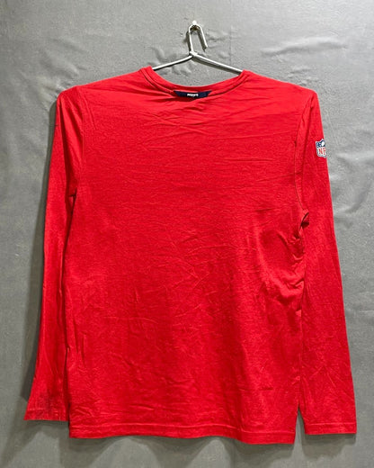 Nike Red Polyester Jersey Sport For Women T Shirt Small - Preloved Labels