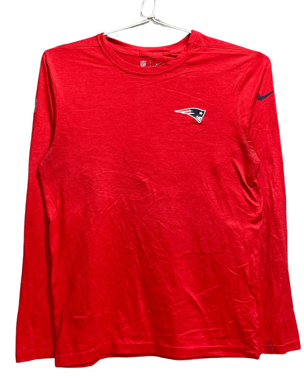 Nike Red Polyester Jersey Sport For Women T Shirt Small - Preloved Labels