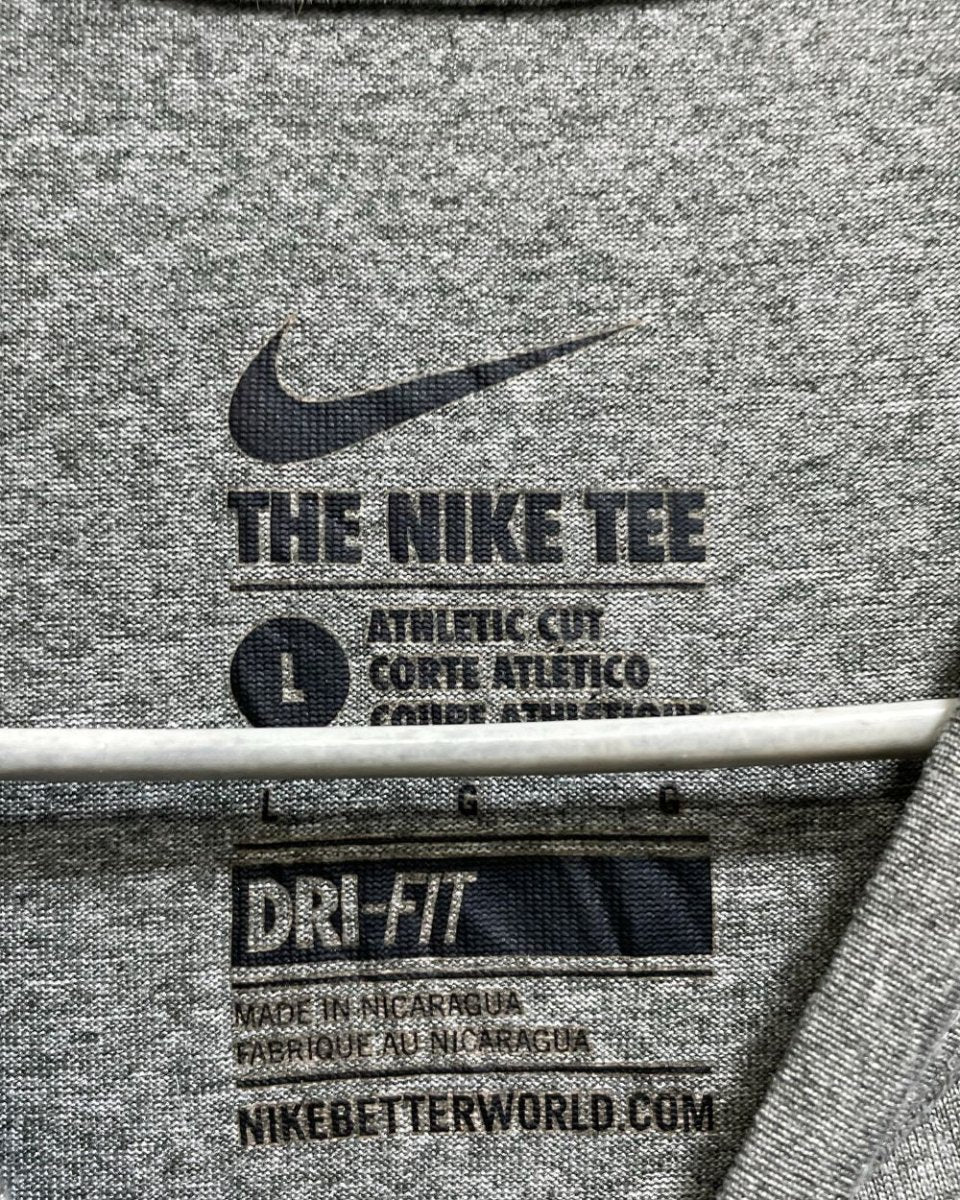Nike The Tee Gray For Men Sports T Shirt L - Preloved Labels