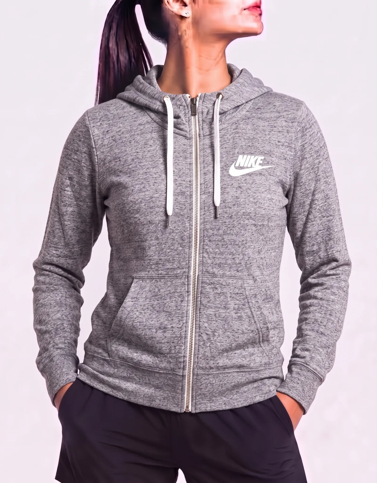 Nike Women Polyester Gray Zipper L – Preloved Labels
