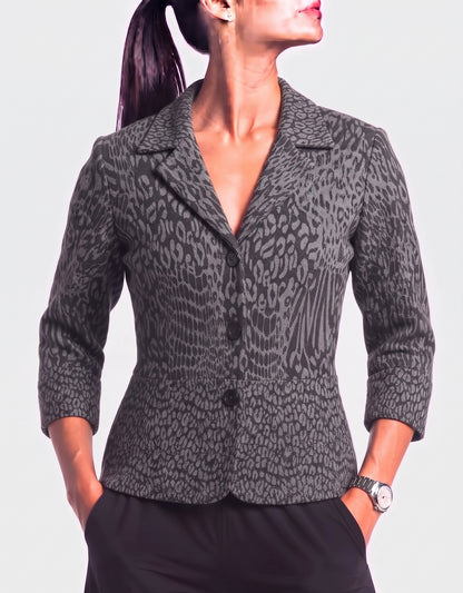 Notations Women Grey Animal Print Sweater S – Preloved Labels
