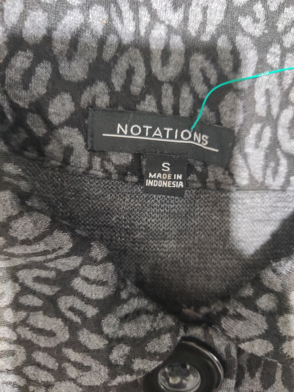 Notations Women Grey Animal Print Sweater S – Preloved Labels (view 2)