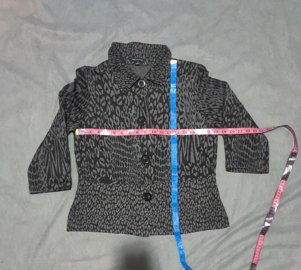 Notations Women Grey Animal Print Sweater S – Preloved Labels (view 4)