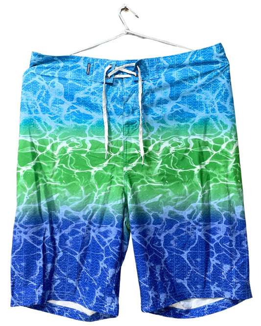 Ocean Coast Blue Parachute Polyester Short For Men L - Preloved Labels