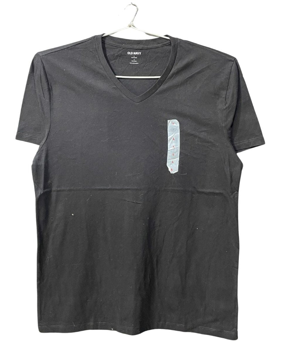 Old Navy Black Cotton T Shirt For Men L - Preloved Labels