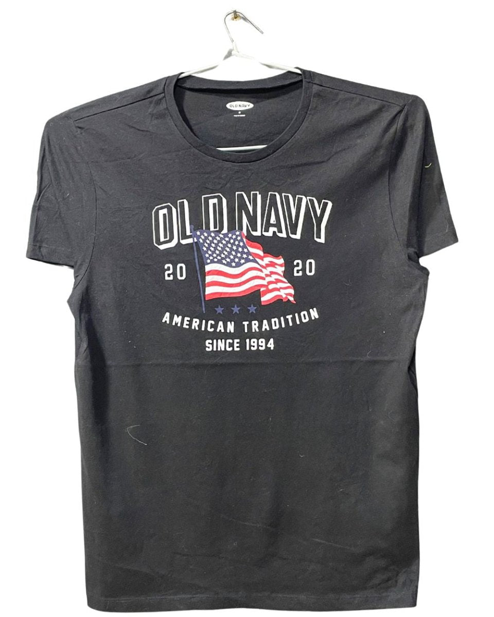 Old Navy Black Cotton T Shirt For Men M - Preloved Labels