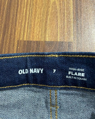 Old Navy Blue Denim Jeans For Girl Pant 7 Years - Preloved Labels