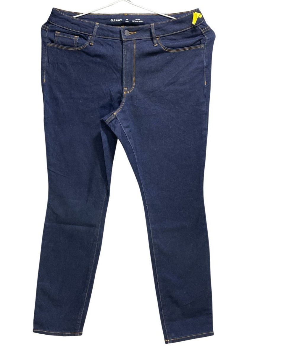 Old Navy Blue Denim Jeans For Women Pant L - Preloved Labels