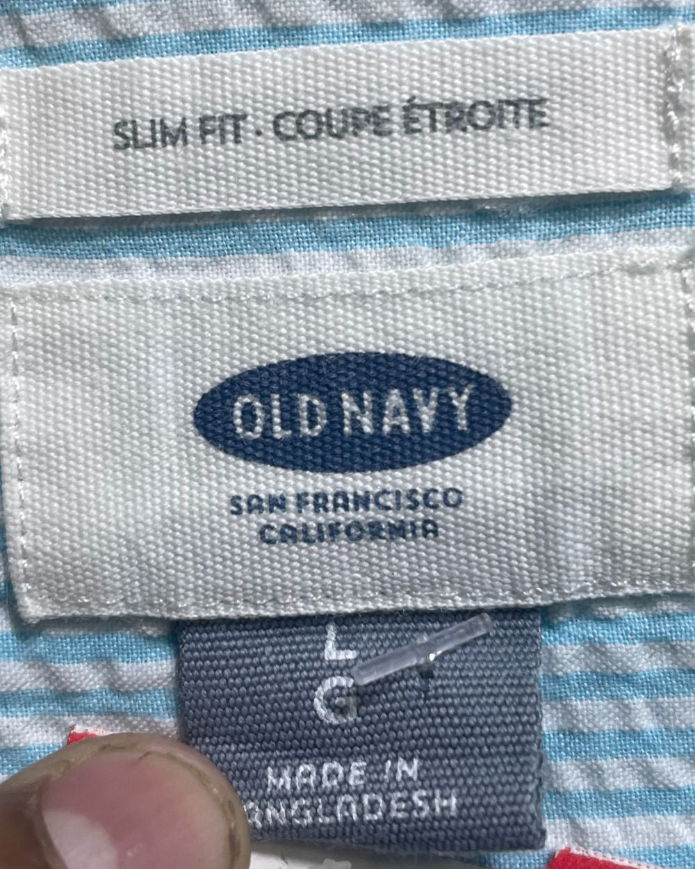 Old Navy Blue Shirt For Men L - Preloved Labels