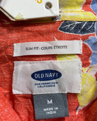 Old Navy Orange Shirt For Men Medium - Preloved Labels