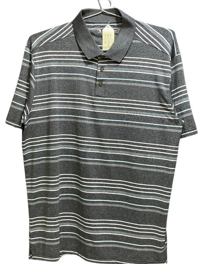 Pebble Beach Grey Polyester Sport Polo T Shirt For Men X Large - Preloved Labels