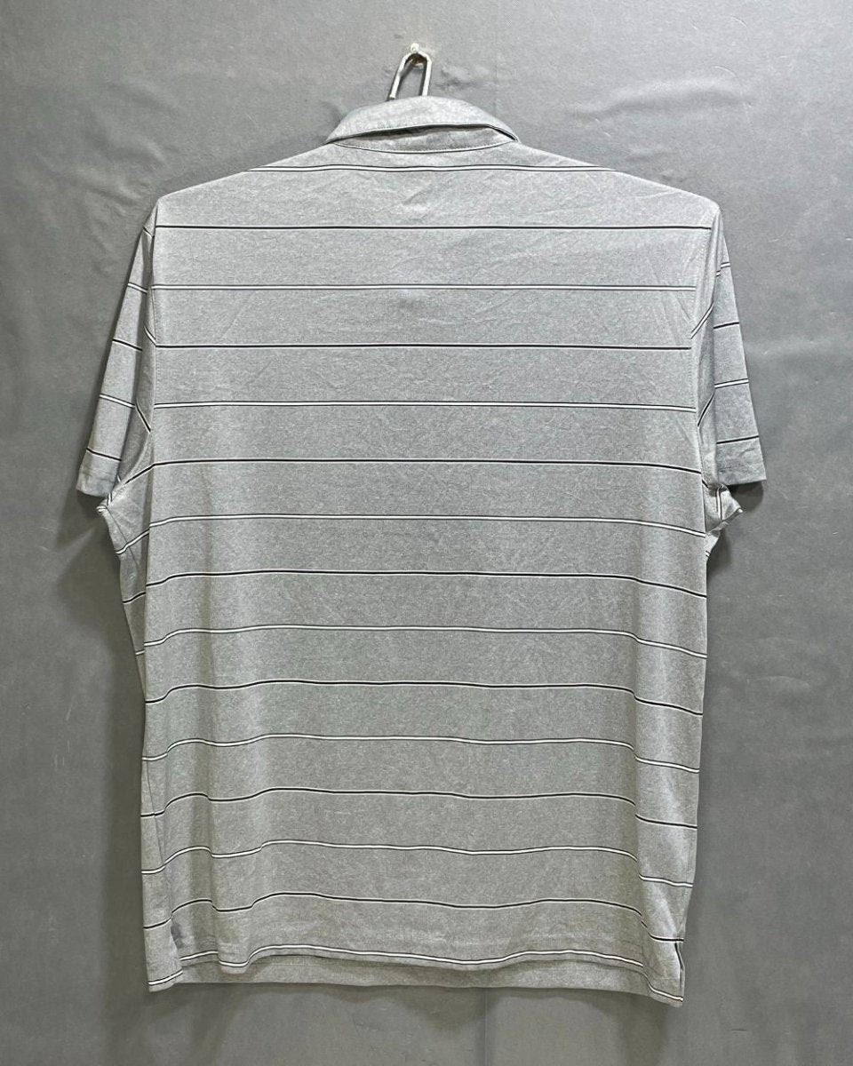 PGA Tour Grey Polyester Sport Polo T Shirt For Men X Large - Preloved Labels