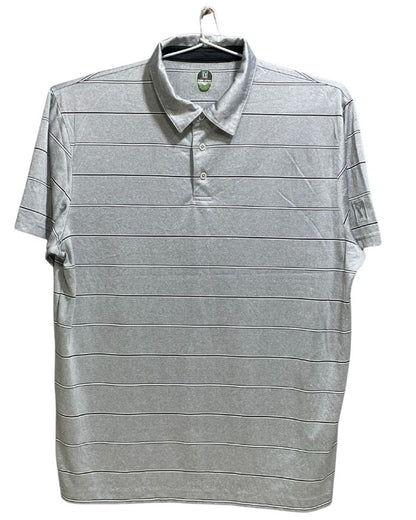 PGA Tour Grey Polyester Sport Polo T Shirt For Men X Large - Preloved Labels