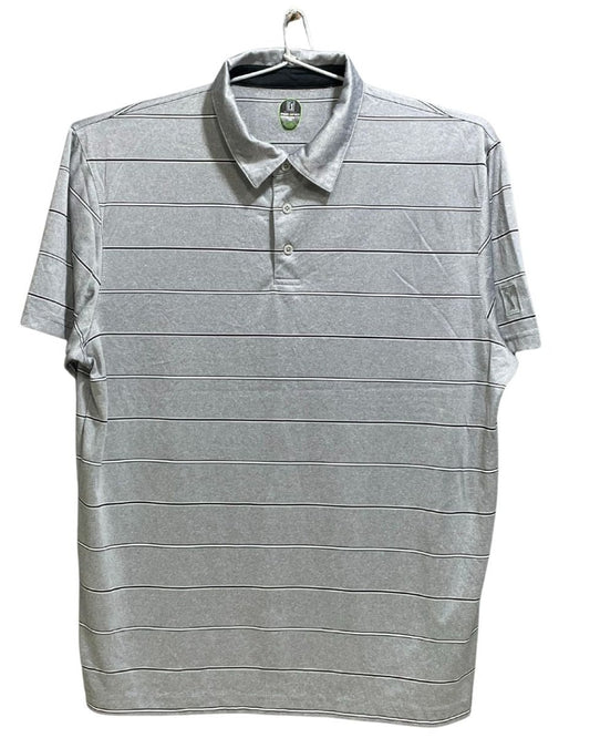 PGA Tour Grey Polyester Sport Polo T Shirt For Men X Large - Preloved Labels