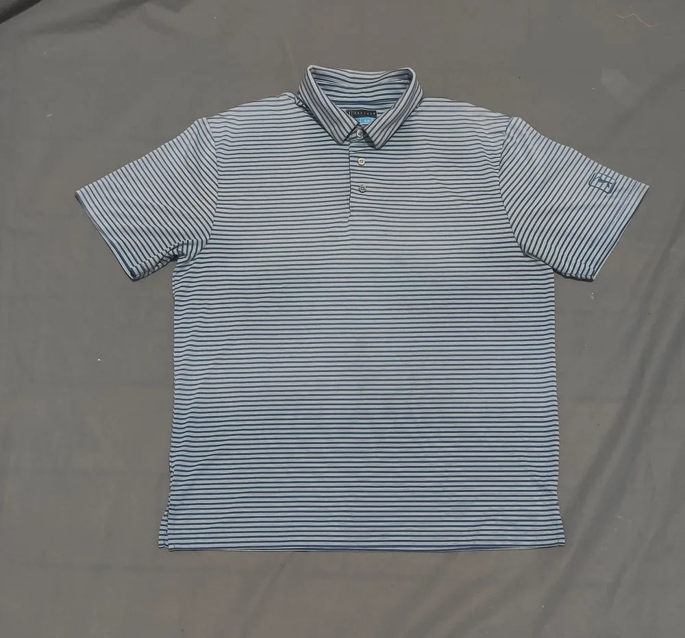PGA Tour Men Sport Blue Polo T Shirt – Preloved Labels (view 2)