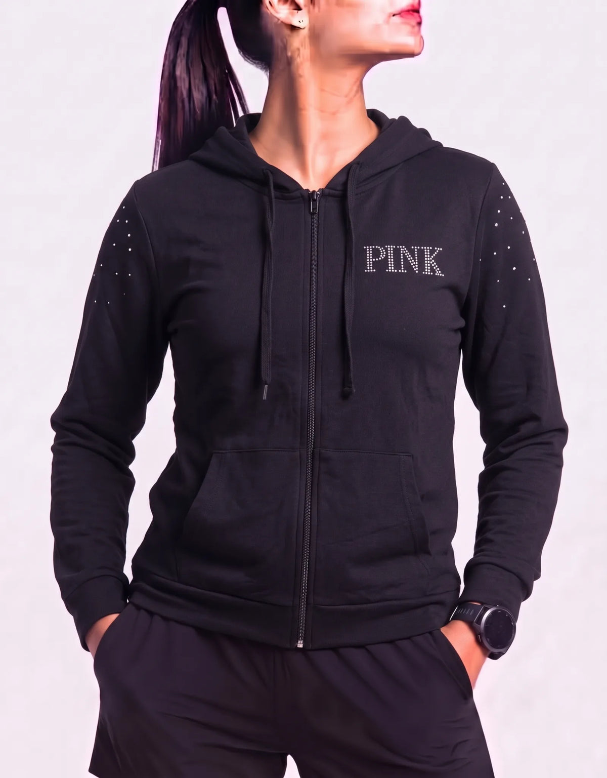 Pink Women Cotton Black Zipper XL – Preloved Labels
