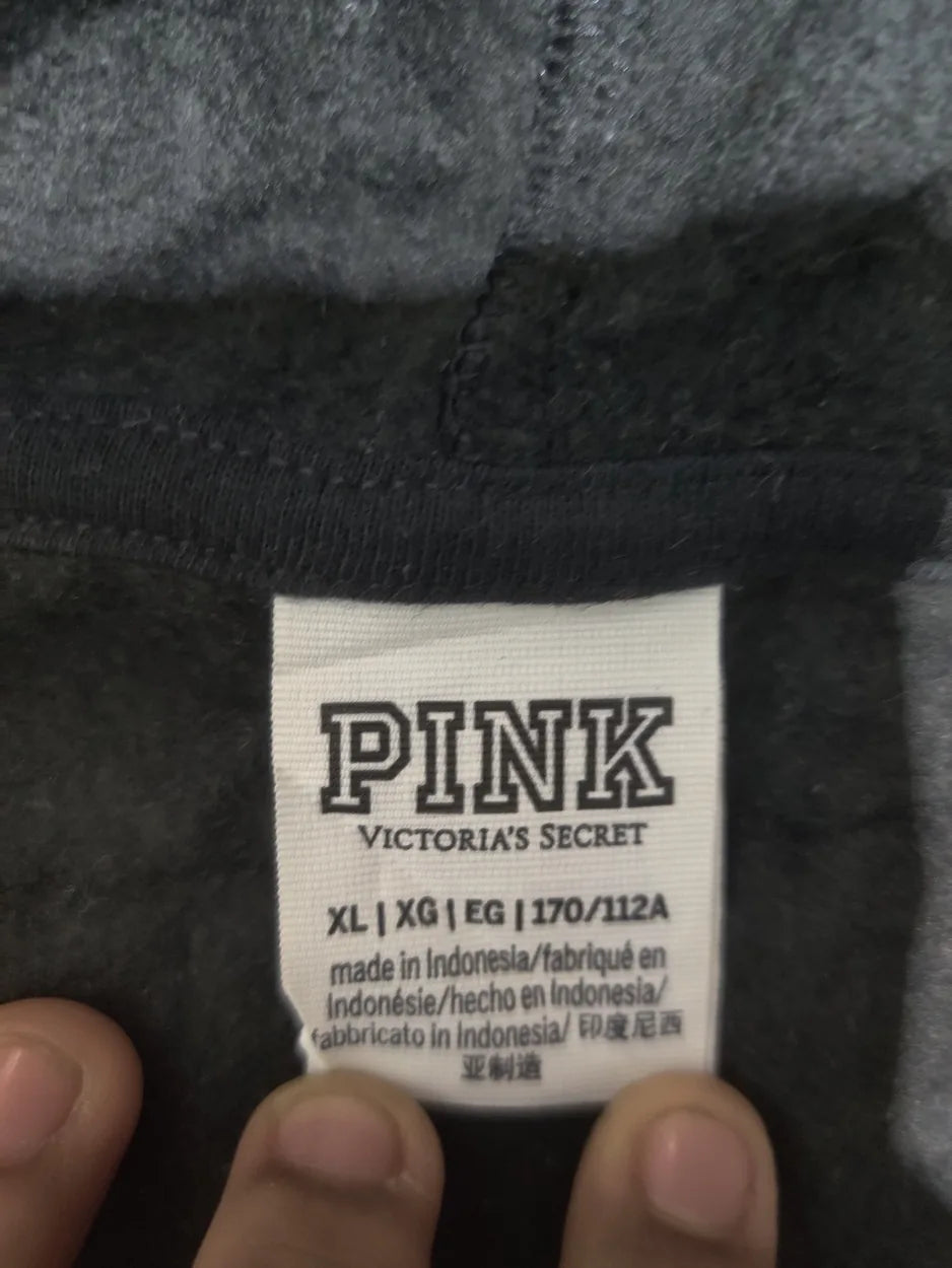 Pink Women Cotton Black Zipper XL – Preloved Labels (view 2)