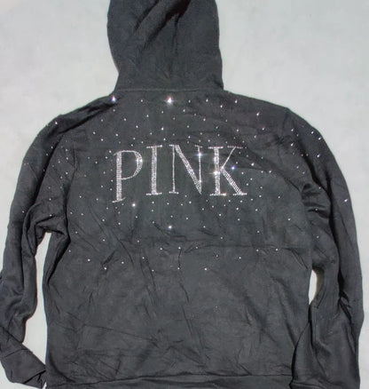 Pink Women Cotton Black Zipper XL – Preloved Labels (view 3)