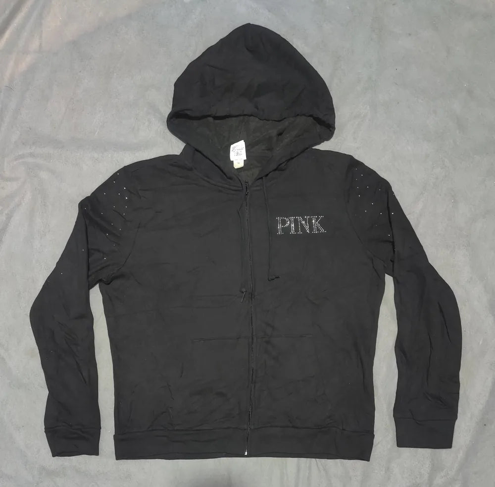 Pink Women Cotton Black Zipper XL – Preloved Labels (view 4)