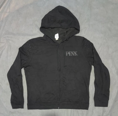 Pink Women Cotton Black Zipper XL – Preloved Labels (view 4)
