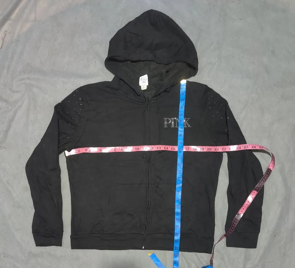 Pink Women Cotton Black Zipper XL – Preloved Labels (view 5)