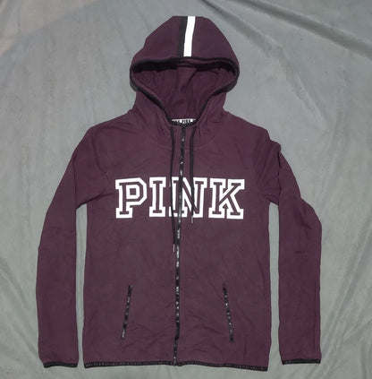 Pink Women Cotton Maroon Zipper M – Preloved Labels (view 3)