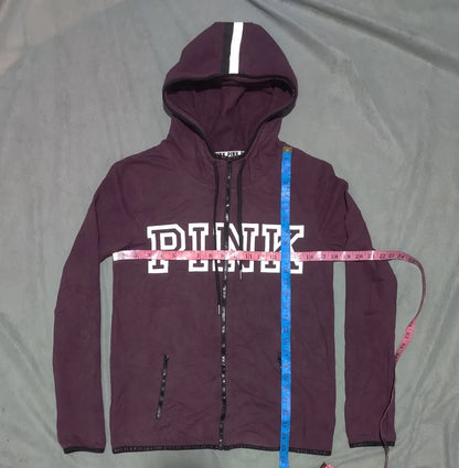 Pink Women Cotton Maroon Zipper M – Preloved Labels (view 4)