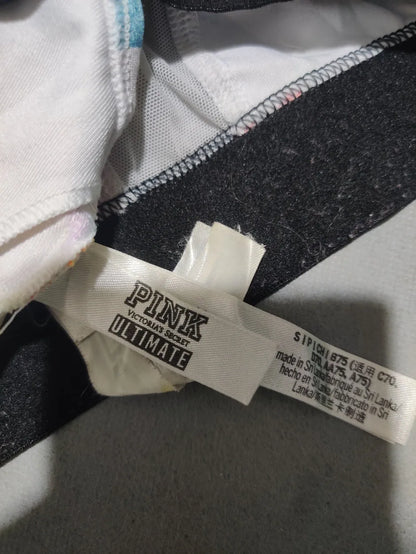 Pink Women White Sport Bra S – Preloved Labels (view 3)